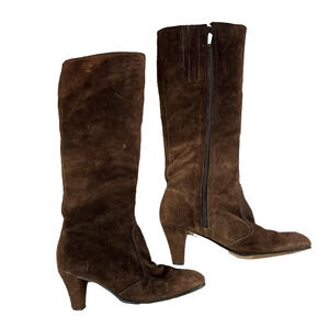 Hush Puppies Brown Heeled Boots